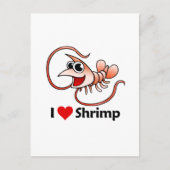 I Liebe Shrimp Postkarte (Vorderseite)