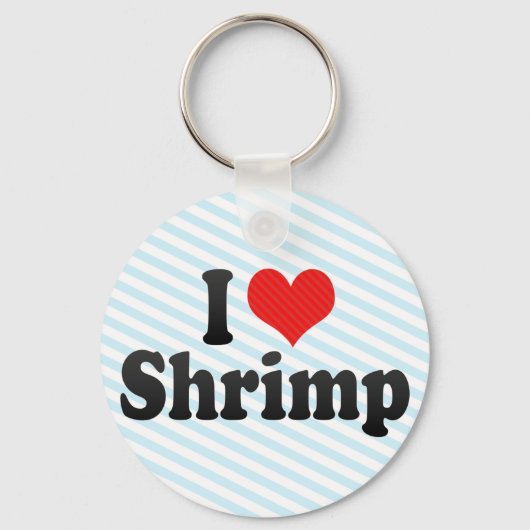 I Liebe Shrimp Schlüsselanhänger (Vorderseite)