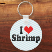 I Liebe Shrimp Schlüsselanhänger (Vorderseite)