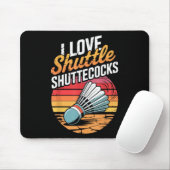 I Liebe Shuttles Badminton Mousepad (Mit Mouse)