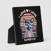 I Liebe Siamkatze Fotoplatte (Vorderseite)