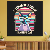 I Liebe Siamkatze Leinwanddruck (Insitu (Wohnzimmer))