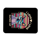 I Liebe Siamkatze Magnet (Horizontal)