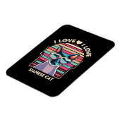 I Liebe Siamkatze Magnet (Linke Seite)