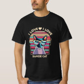 I Liebe Siamkatze T-Shirt (Vorderseite)