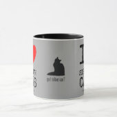 I Liebe-sibirische Katzen-Kaffeetasse Tasse (Zentrum)