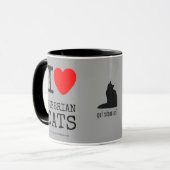 I Liebe-sibirische Katzen-Kaffeetasse Tasse (Vorderseite Links)