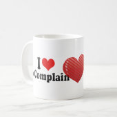I Liebe sich zu beschweren Kaffeetasse (Vorderseite Links)