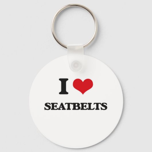 I Liebe Sicherheitsgurte Schlüsselanhänger (Vorderseite)