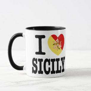 I Liebe Sicily Novelty Tasse