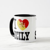 I Liebe Sicily Novelty Tasse (Vorderseite Links)