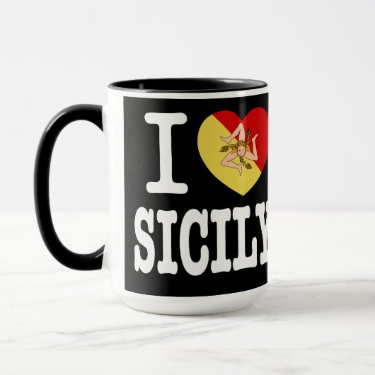 I Liebe Sicily Novelty Tasse (Links)