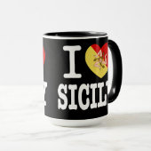 I Liebe Sicily Novelty Tasse (VorderseiteRechts)