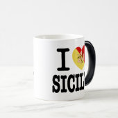I Liebe Sicily Novelty Tasse (VorderseiteRechts)