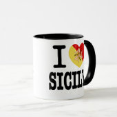 I Liebe Sicily Novelty Tasse (VorderseiteRechts)