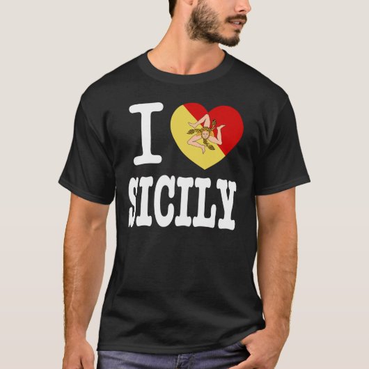 I Liebe Sicily T-Shirt (Vorderseite)