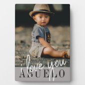 I Liebe Sie Abuelo Custom Foto Fotoplatte (Vorderseite)
