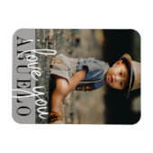 I Liebe Sie Abuelo Custom Foto Magnet (Horizontal)