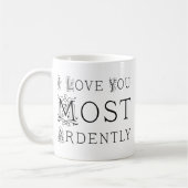 I Liebe Sie am leidenschaftlichsten Kaffeetasse (Links)