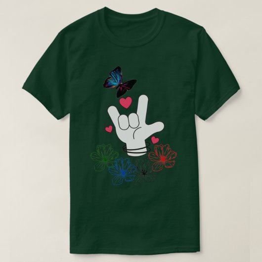 I Liebe Sie ASL 7 T-Shirt (Design vorne)