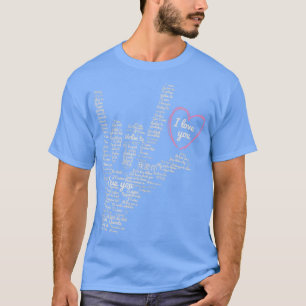 I Liebe Sie ASL-Zeichen in mehreren Sprachen Grafi T-Shirt
