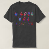 I Liebe Sie ASL Zeichensprache 2 T-Shirt (Design vorne)