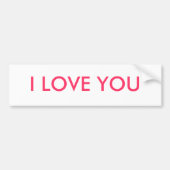 I LIEBE SIE AUTOAUFKLEBER (Vorne)