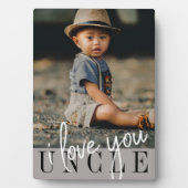 I Liebe Sie Benutzerdefiniertes Foto Fotoplatte (Vorderseite)