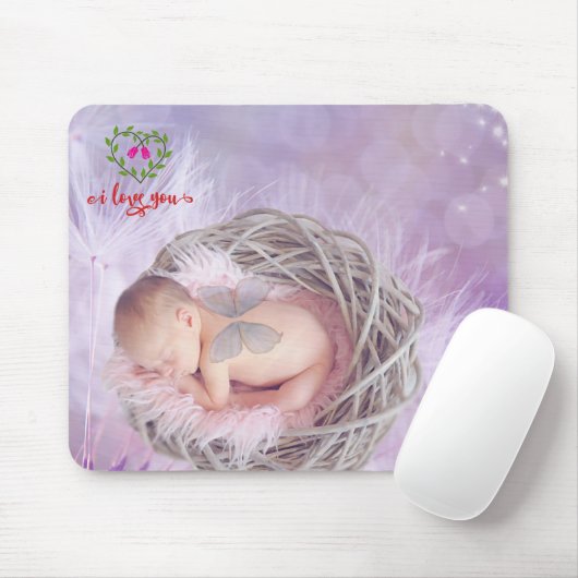 I Liebe Sie benutzerdefiniertes Foto Mousepad (Mit Mouse)