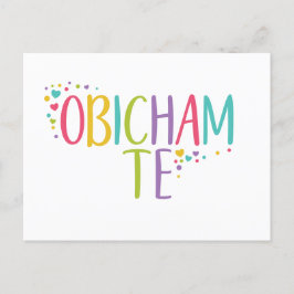 I Liebe Sie Bulgarisch obicham te - Regenbogen   Postkarte