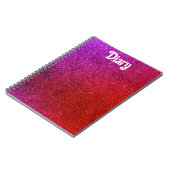 I Liebe Sie chic rosa Glitzer Hintergrund Abstrakt Notizblock (Linke Seite)