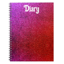 I Liebe Sie chic rosa Glitzer Hintergrund Abstrakt Notizblock