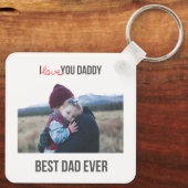 I LIEBE SIE DADDDY SCHLÜSSELANHÄNGER 2 FOTO CUSTOM (Rückseite)