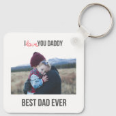 I LIEBE SIE DADDDY SCHLÜSSELANHÄNGER 2 FOTO CUSTOM (Rückseite)