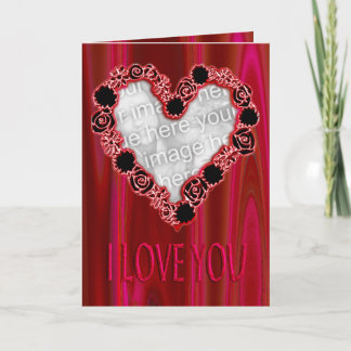 I Liebe Sie Deko-Vorlage Feiertagskarte