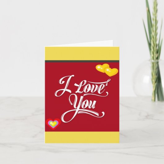 ***I LIEBE SIE DIESES VIEL*** CARTOON INNERHALB SA KARTE (Vorderseite)