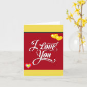 ***I LIEBE SIE DIESES VIEL*** CARTOON INNERHALB SA KARTE (Gelbe Blume)