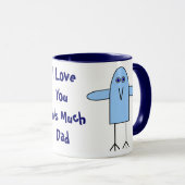 I Liebe Sie dieses viel, Vater Tasse (VorderseiteRechts)