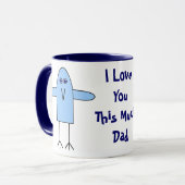 I Liebe Sie dieses viel, Vater Tasse (Vorderseite Links)