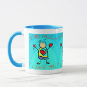 I Liebe Sie dieses viele (7) Tasse (Links)