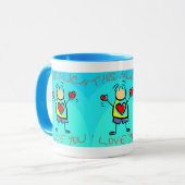 I Liebe Sie dieses viele (7) Tasse (Vorderseite Links)