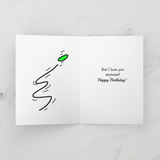 I Liebe Sie, Disk Golf Spaß, Basket Case Karte (Innenseite)