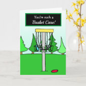I Liebe Sie, Disk Golf Spaß, Basket Case Karte (Gelbe Blume)