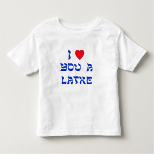I Liebe Sie ein Latke Kleinkind T-shirt