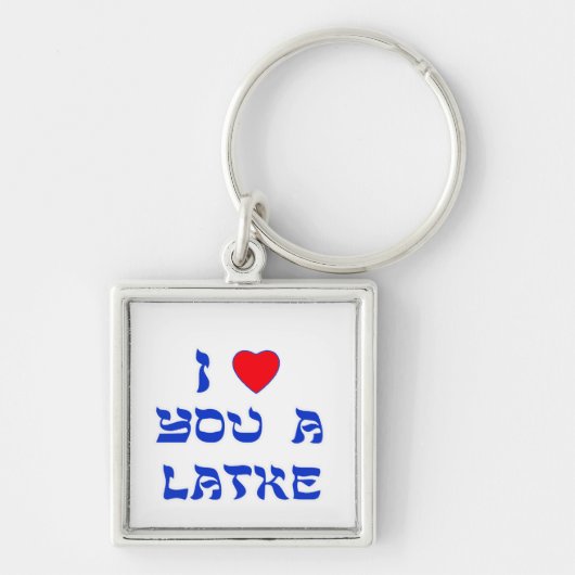 I Liebe Sie ein Latke Schlüsselanhänger (Vorne)