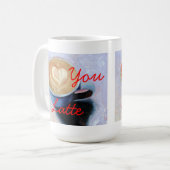 I Liebe Sie eine Latte Kaffee-Tasse Kaffeetasse (Vorderseite Links)