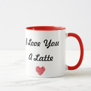 I Liebe Sie eine Latte Tasse