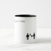 I Liebe Sie eine Latte Tasse (Junge/Junge) (Zentrum)