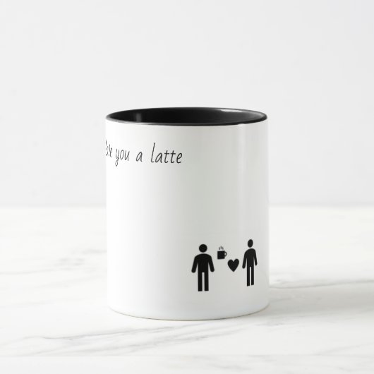 I Liebe Sie eine Latte Tasse (Junge/Junge) (Zentrum)
