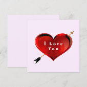 I Liebe Sie erhalten eine Karte (Vorne/Hinten)